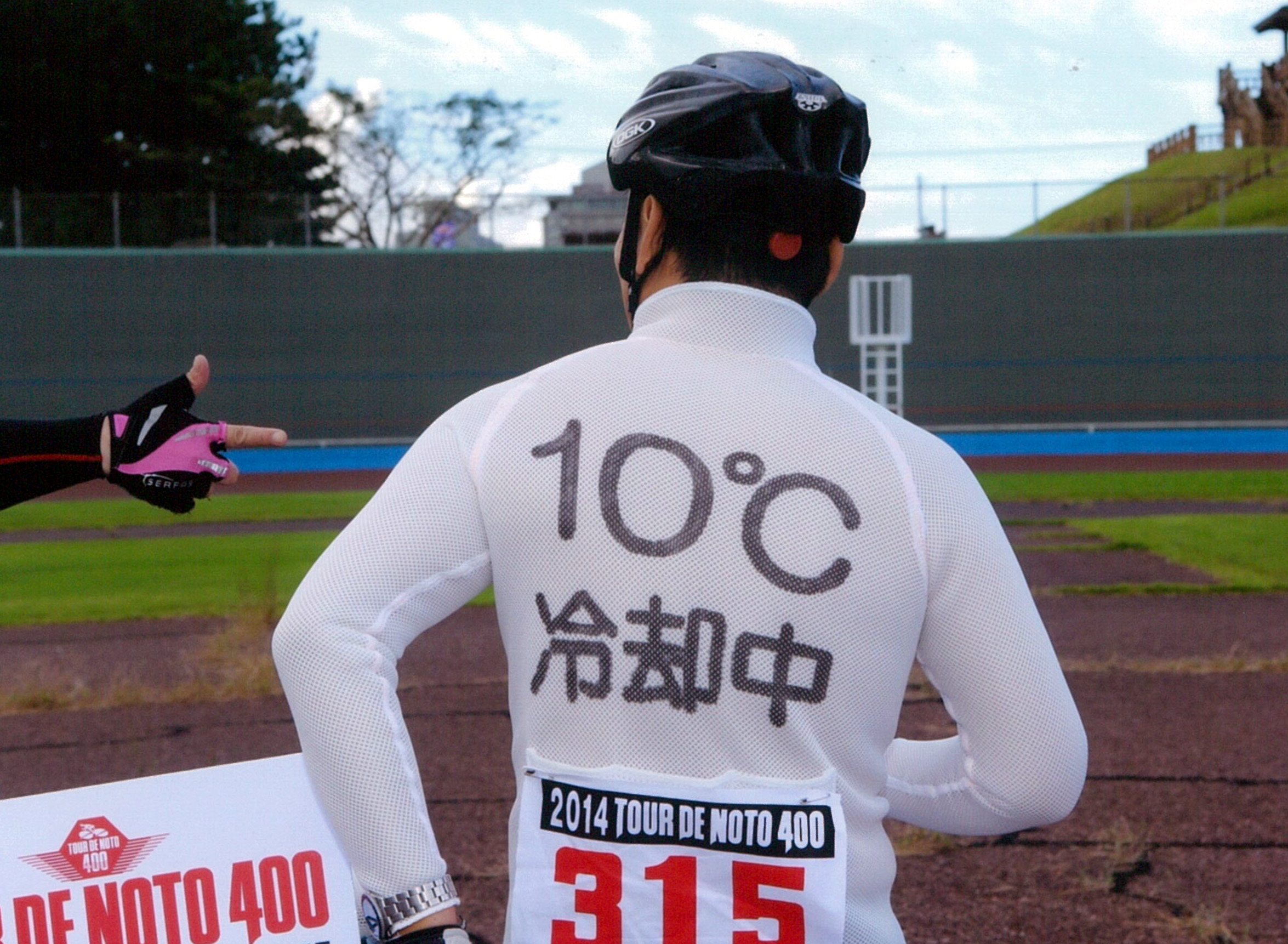 ツールドのと400でのテスト風景です。